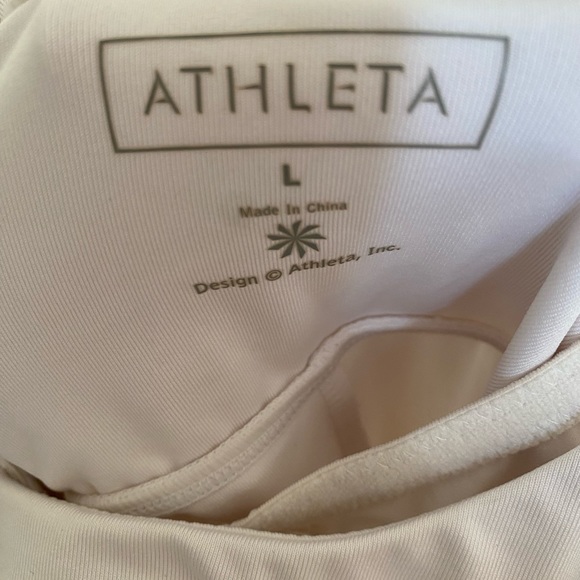 Athleta white built in shelf bra dress - Picture 5 of 5